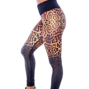 NEW Iron Fist Leopard Ombré Athletic Leggings